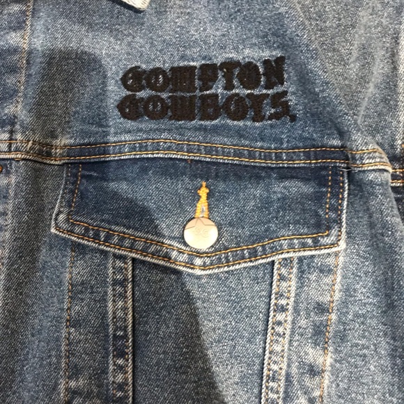 Compton Cowboys Mens Denim Jacket Size M - NWT - Picture 5 of 10